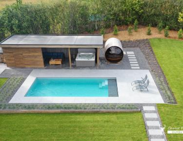 Totaal installatie wellness in Durbuy door Andre Piscine